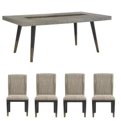 Paramount 5pc Dining Set: Extendable Table & 4 Chairs