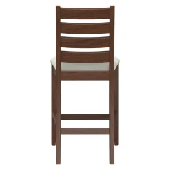 Paseo Counter Height Dining Set-Walnut