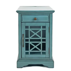 Pennington Chairside Table with Storage and Outlets
