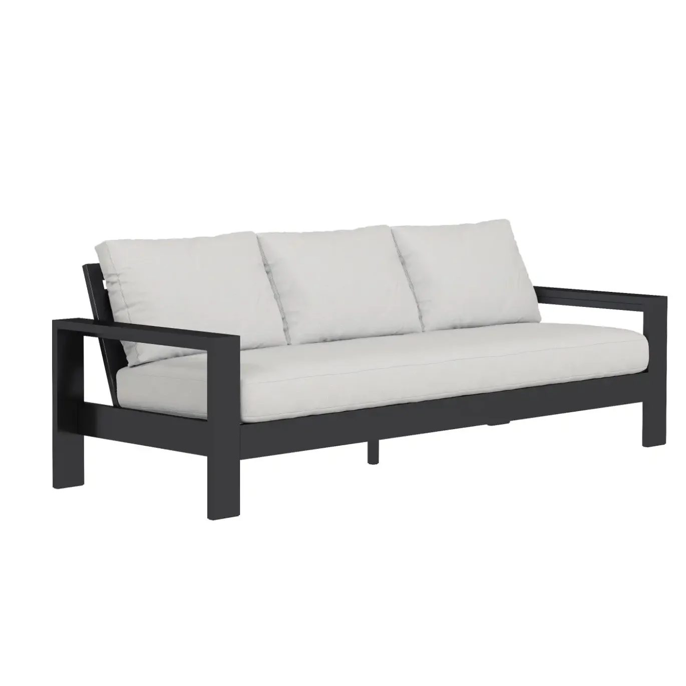 Queensland 3pc Outdoor Seating Set: Sofa & 2 Rocker Lounge Chairs
