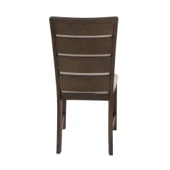 Riley 9pc Dining Set: Extendable Table, 2 Upholstered Chairs & 6 Slat Back Chairs