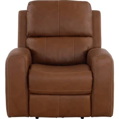 Riverdale Leather Power Recliner with Power Headrest and Power Lumbar