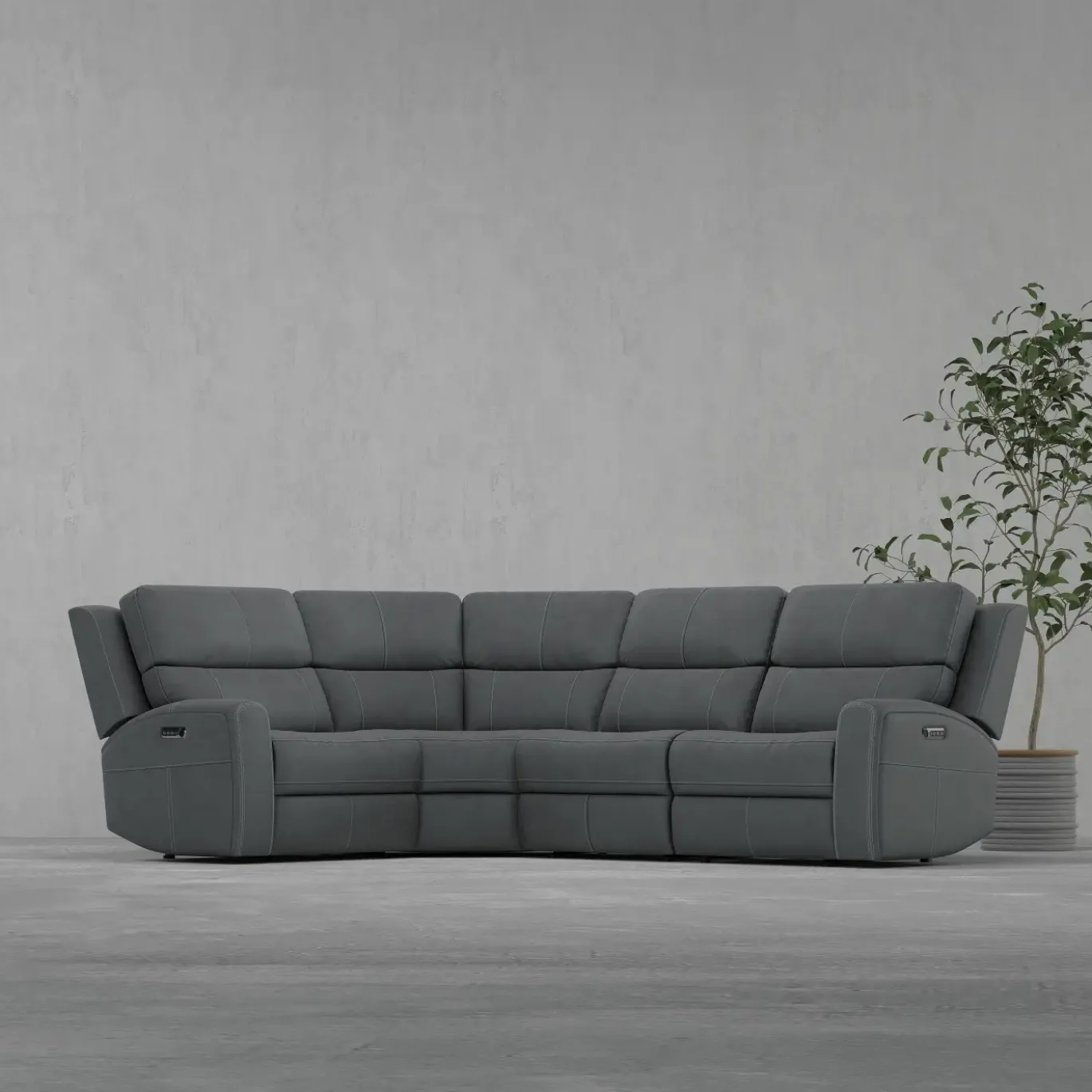 Riverdale 4pc Leather Sectional