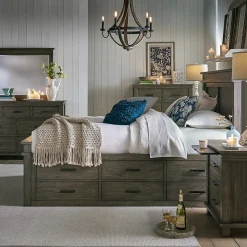 Rivington Gray Captain's Bed