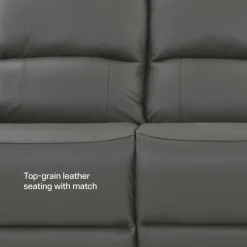 Rockwell Power Leather Loveseat