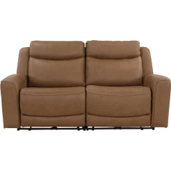 Ryder Leather Power Reclining Loveseat with Heat & Massage