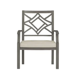 Saint Lucia Outdoor Dining Set-New! 7pc Dining Set: Table, 4 Armchairs & 2 Swivel Armchairs