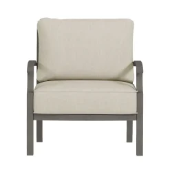 Saint Lucia Outdoor Seating Set-New! 3pc Set: Sofa & 2 Club Chairs