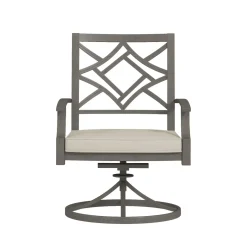 Saint Lucia 7pc Dining Set: Table & 6 Swivel Armchairs