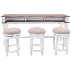 Savannah Console Table & 3 Stools