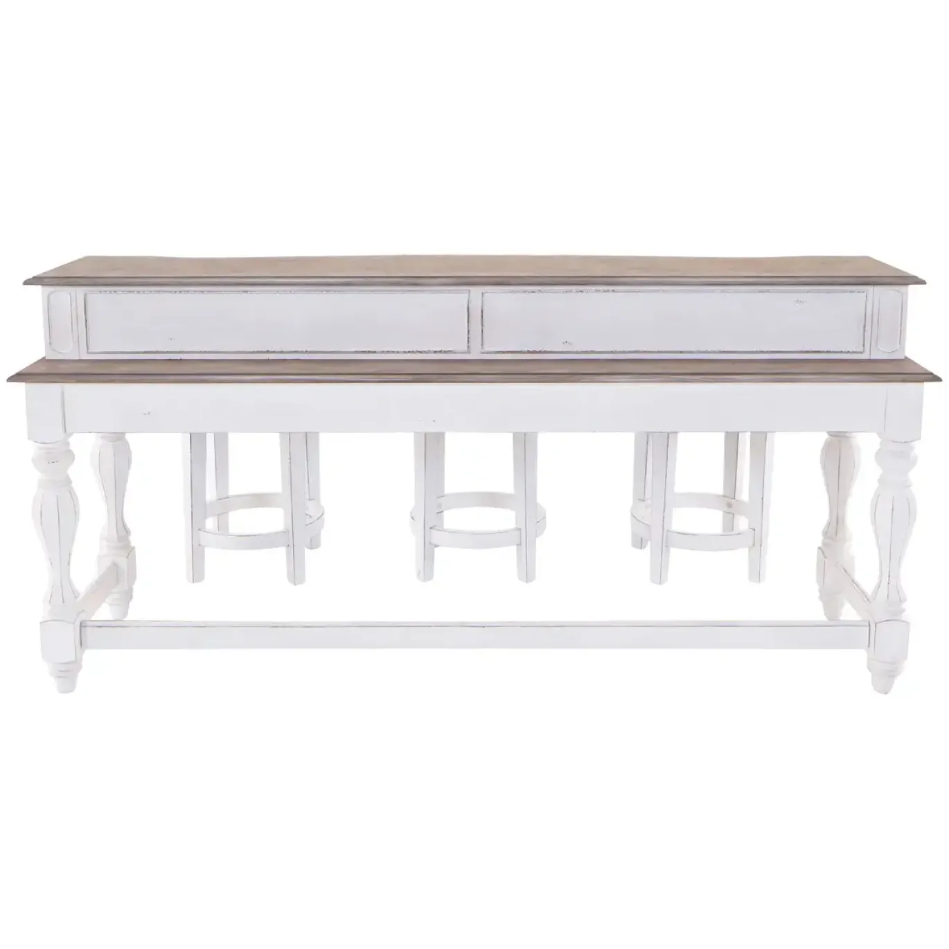 Savannah Console Table & 3 Stools