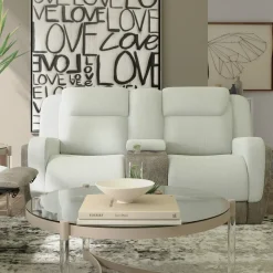 Scout Tan Reclining Living Room Set Power Reclining Sofa & Loveseat