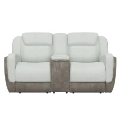 Scout Tan Reclining Living Room Set Power Reclining Sofa & Loveseat