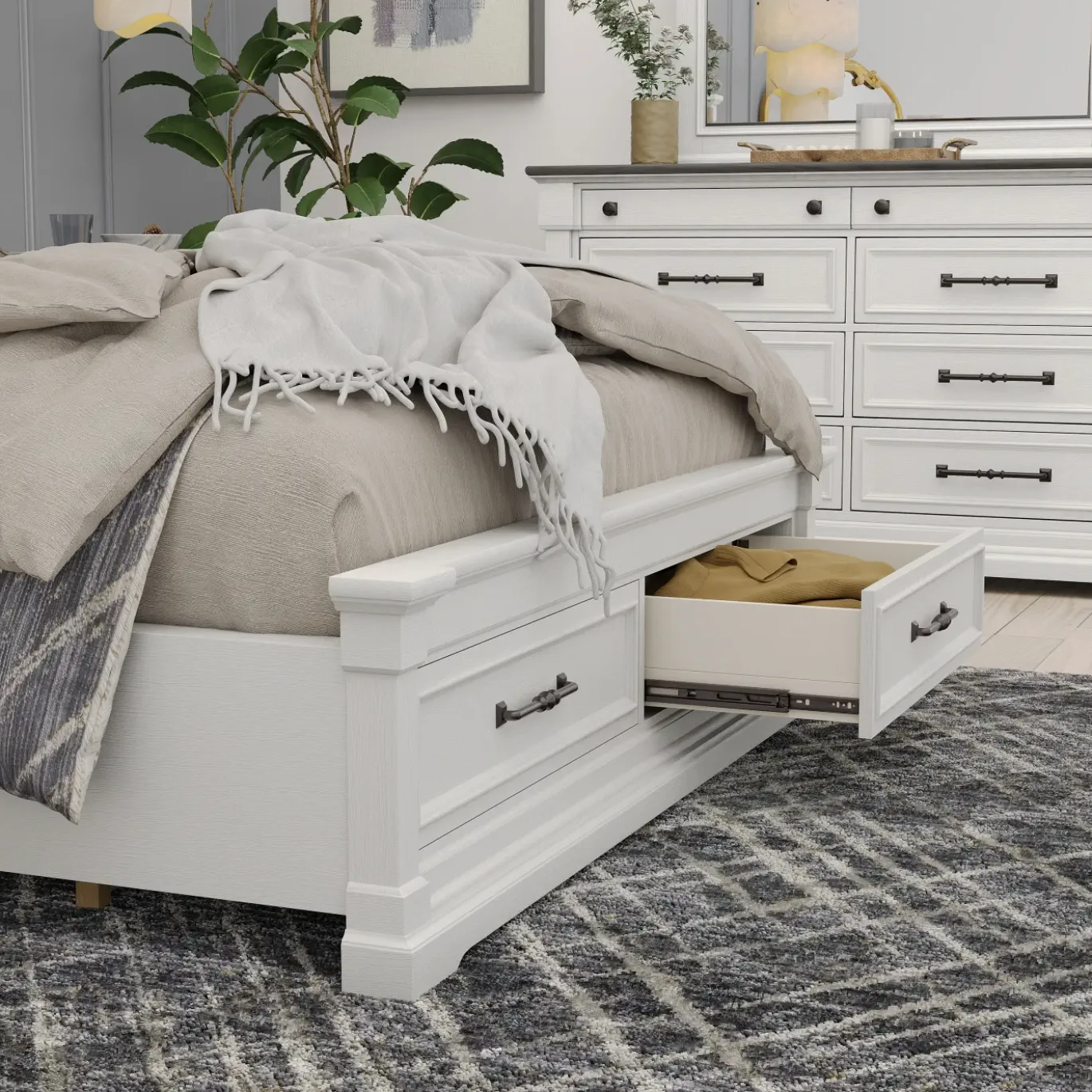 Sheridan Eastern King Shutter Panel Bed