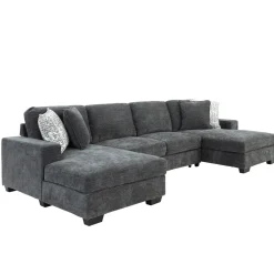 Slumber 3pc Double Storage Chaise Sleeper Sectional
