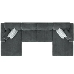 Slumber 3pc Double Storage Chaise Sleeper Sectional
