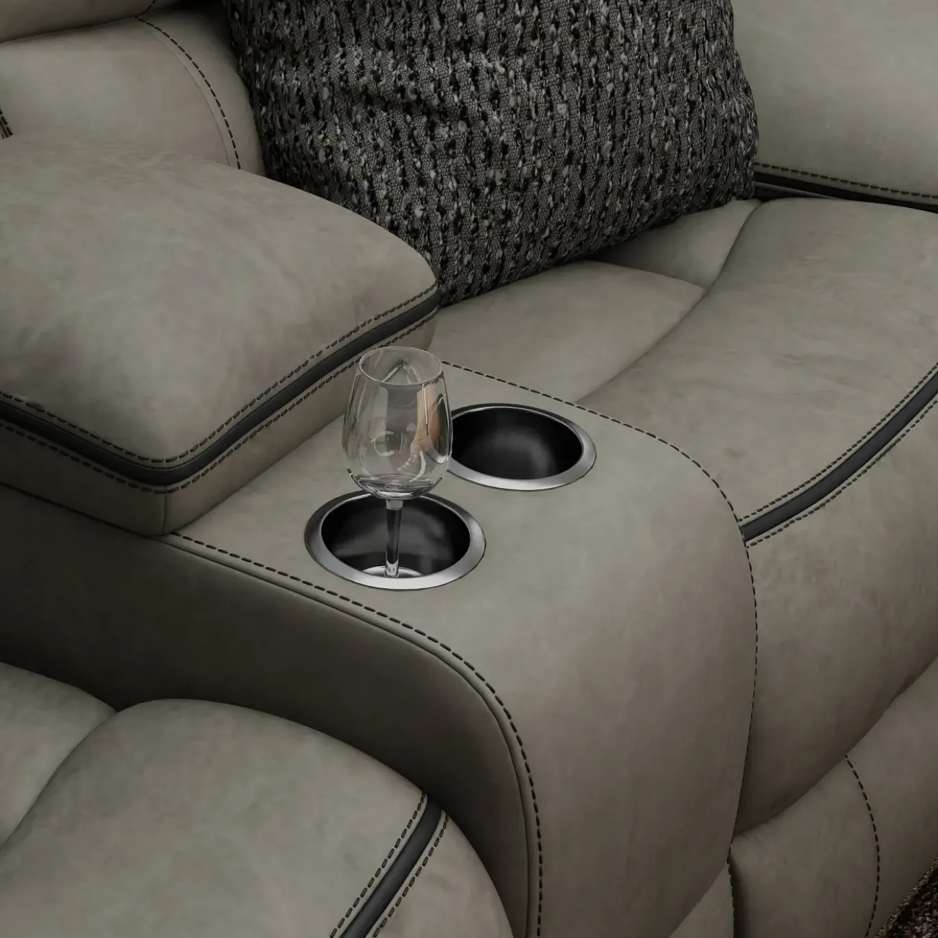Trilogy Reclining Living Room Set-Gray