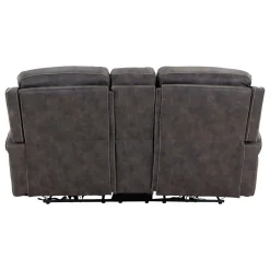 Triplex Power Reclining Console Loveseat