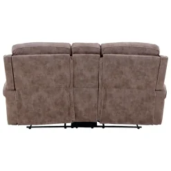 Triplex Reclining Console Loveseat