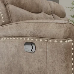 Triplex Reclining Console Loveseat