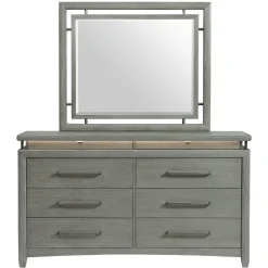 Winslet Eastern King Bed, Dresser, Mirror, Nightstand